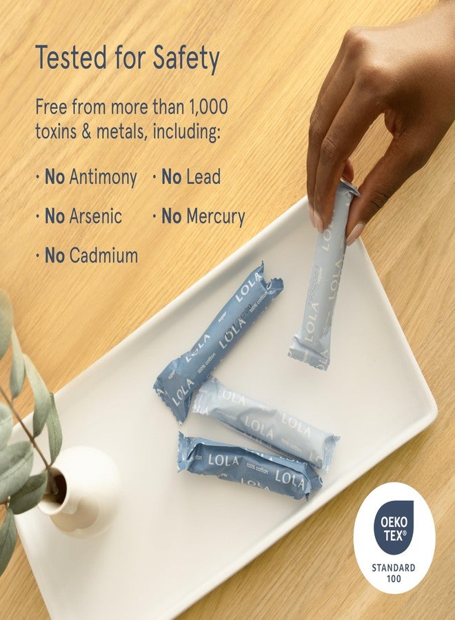 LOLA 100% Organic Cotton Tampons with Cardboard Applicator, 36 Count (2 Packs of 18) - Tampons Regular, Period Feminine Hygiene Products, HSA FSA Approved Products Feminine Care - Image 3